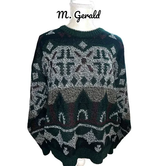 ❌SOLD❌ Vintage M. Gerald Multi Colored Sweater - Picture 1 of 8